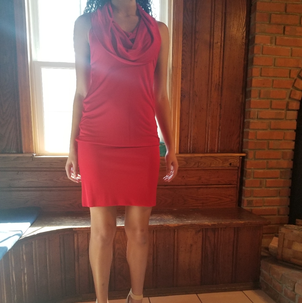 Arden B red hot dress.